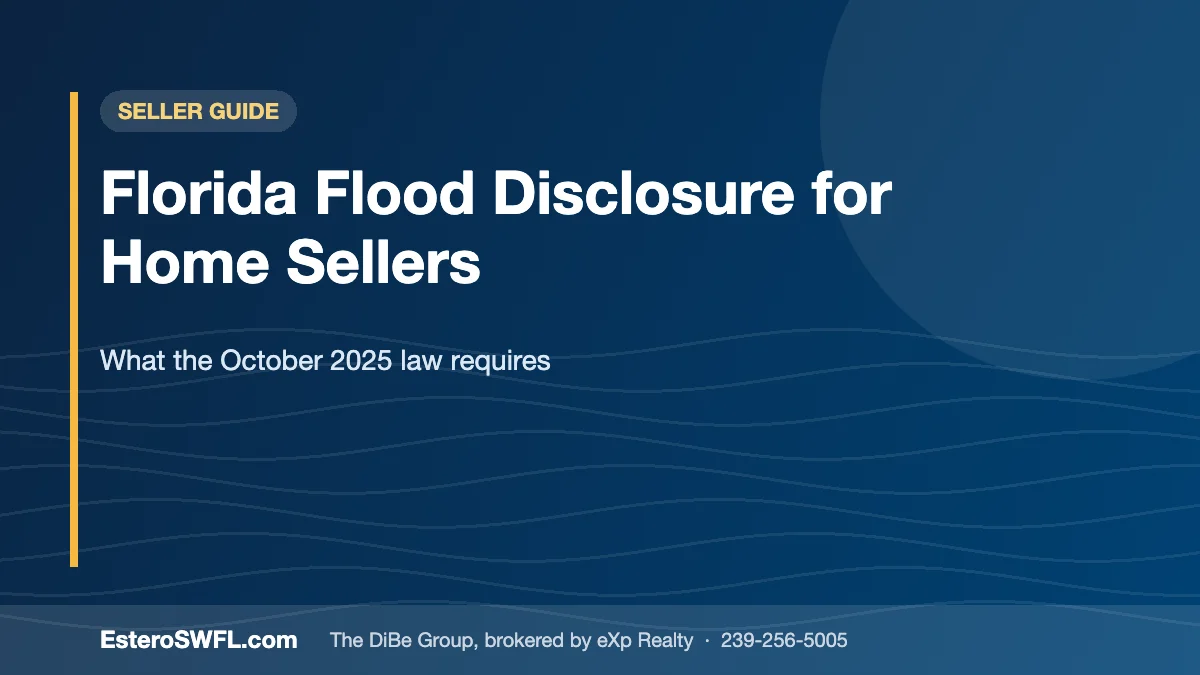 Florida Flood Disclosure for Home Sellers - EsteroSWFL.com