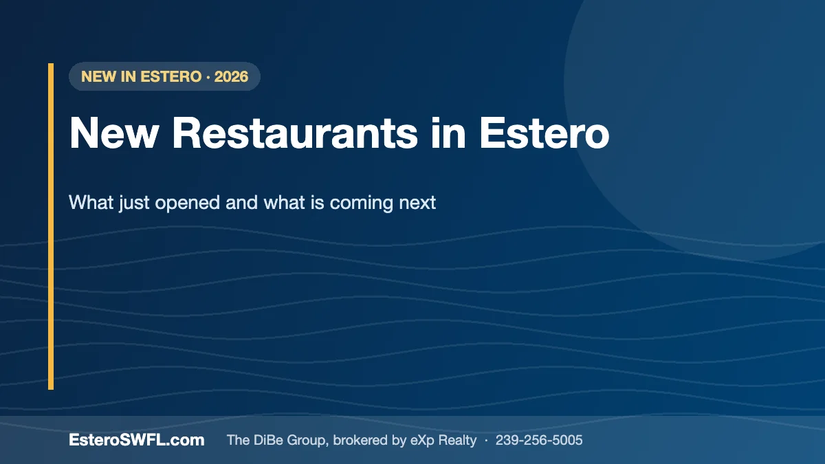 New Restaurants in Estero — EsteroSWFL.com